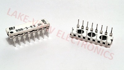 RESISTOR NETWORK 2.2K OHM 16P8R 2% DIP