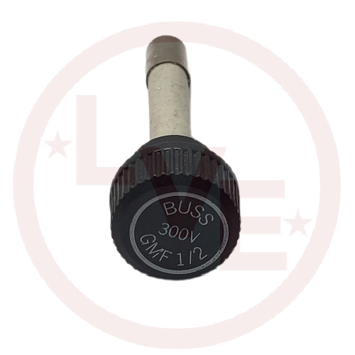 BUSSMANN BK/GMF-1/2 FUSE .5A 300V IN-LINE TIME DELAY/NON-REJECTING GLASS 47X15MM BULK
