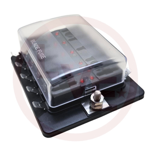 OPTIFUSE BLR-I-310 FUSE BLOCK 10 POSITION BLADE CHASSIS MOUNT