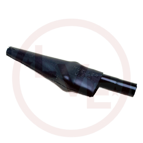 MUELLER BU-63C-0 CLIP ALLIGATOR 10A COPPER INSULATED BLACK