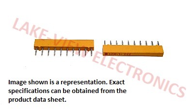BOURNS 4310R-102-221 RESISTOR NETWORK 220 OHM 10P5R 2% SIP