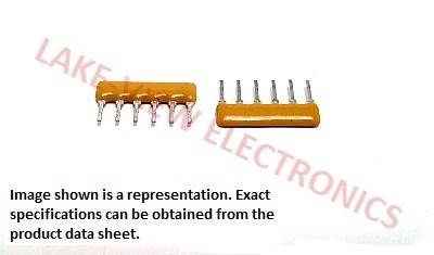 RESISTOR NETWORK 3.9K 6P5R 2% SIP