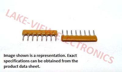 BOURNS 4608X-102-331 RESISTOR NETWORK 330 OHM 8P4R 2% SIP