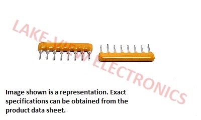 BOURNS 4608X-101-271 RESISTOR NETWORK 270 OHM 8P7R 2% SIP