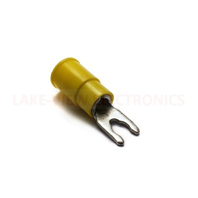 MOLEX 19099-0044 TERMINAL SNAP SPADE 12-10 AWG #6 STUD INSULKRIMP