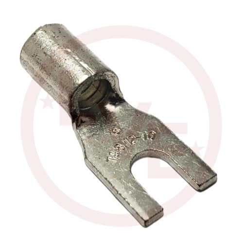 T&B C133 TERMINAL FORK 12-10 AWG #6 BOLE HOLE NON-INSULATED TIN PLATED