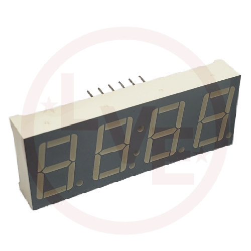 LED DISPLAY RED 4 DIGIT 12 PIN DIP