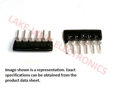 CAPAR CRN-6/3-100KJ RESISTOR NETWORK 100K OHM 6P3R 5% SIP