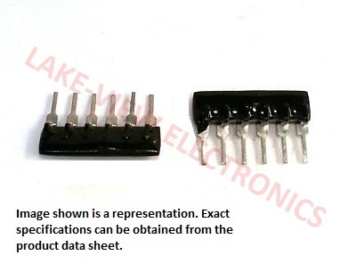 RESISTOR NETWORK 6.8K OHM 6P3R 5% SIP