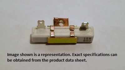 CINETECH SQHG10W-8R0JB-AQDC 8 OHM 10W 5% CEMENT RESISTOR W/TABS & MTN BRKT BULK