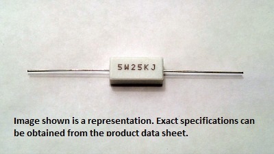 CINETECH SQP5W-253JB 25K OHM 5W 5% AX CEMENT RESISTOR BULK