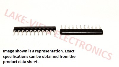 CINETECH RA11A103GB RESISTOR NETWORK 10K OHM 11P10R 2% SIP
