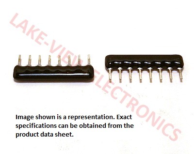 CINETECH RA8A102GB RESISTOR NETWORK 1K OHM 8P7R 2% SIP