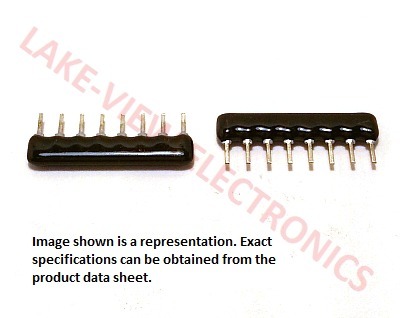 RESISTOR NETWORK 10K OHM 8P7R 2% SIP