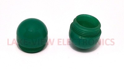 INDICATOR LENS CAP GREEN TRANSLUCENT DOME