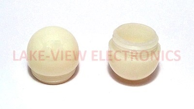 INDICATOR LENS CAP WHITE TRANSLUCENT DOME