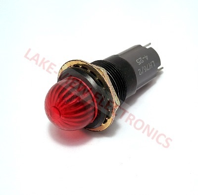 INDICATOR LAMP HOLDER 125V RED SOLD TABS 0.691" MNT HOLE