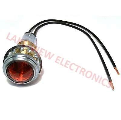 COLE HERSEE M-326-AC INDICATOR PILOT LIGHT 12V AMBER INCAND 7/8" MNT STEM