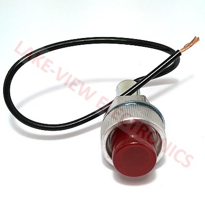 COLE HERSEE PL-117-RC INDICATOR PILOT LIGHT 12V RED INCAND 11/16" MNT STEM