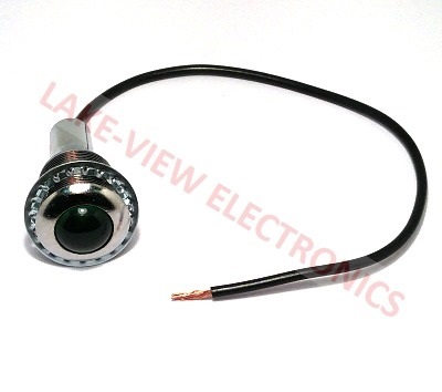 INDICATOR PILOT LIGHT 12V GREEN INCAND 3/4" MNT STEM