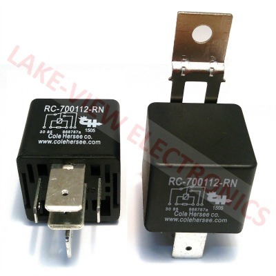COLE HERSEE RC-700112-RN RELAY 12VDC 70A SPDT W/RESISTOR & BRACKET AUTOMOTIVE RELAY