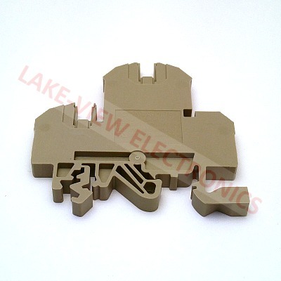 CONTA CLIP 1020.2 TERMINAL BLOCK 4POS TS 32/35 DIN RAIL MOUNT BEIGE
