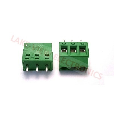 TERMINAL BLOCK 3POS 5P VERTICAL PCB GREEN