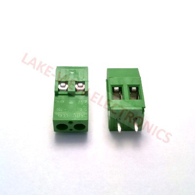 TERMINAL BLOCK 2POS 5.08P VERTICAL PCB GREEN