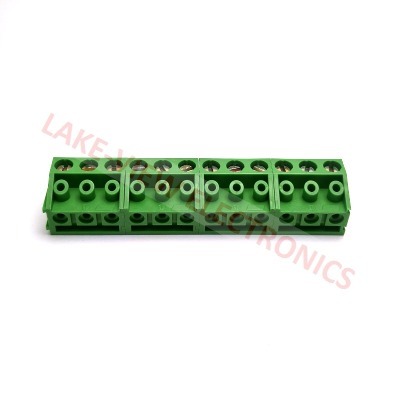 TERMINAL BLOCK 12POS 5P 45DEG PLUGGABLE GREEN