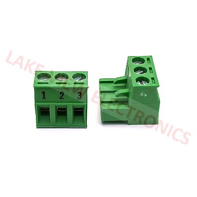 CONTA CLIP 11231.1IA TERMINAL BLOCK 3POS 5.08P IMPRINTED RIGHT ANGLE PLUGGABLE GREEN