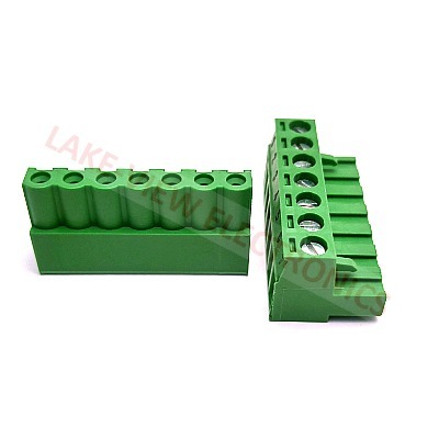 TERMINAL BLOCK 7POS 5.08P IMPRINTED RIGHT ANGLE PLUGGABLE GREEN