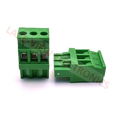 TERMINAL BLOCK 3POS 5.08P IMPRINTED STRAIGHT PLUGGABLE GREEN