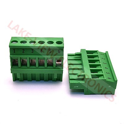 CONTA CLIP 11309.1IA TERMINAL BLOCK 6POS 5.08P IMPRINTED STRAIGHT PLUGGABLE GREEN