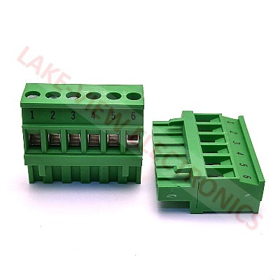 TERMINAL BLOCK 6POS 5.08P IMPRINTED STRAIGHT PLUGGABLE GREEN