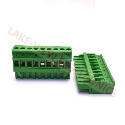 TERMINAL BLOCK 9POS 5.08P IMPRINTED STRAIGHT PLUGGABLE GREEN