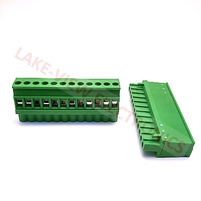 TERMINAL BLOCK 12POS 5.08P STRAIGHT PLUGGABLE GREEN