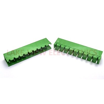 TERMINAL BLOCK HEADER 10POS 5.08P VERTICAL GREEN