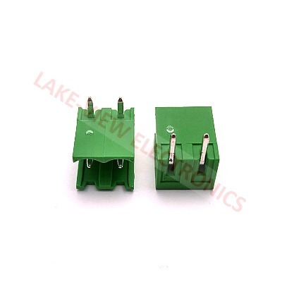 TERMINAL BLOCK HEADER 2POS 5P HORIZONTAL GREEN