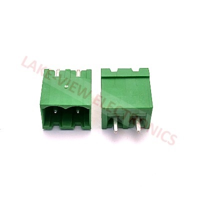 TERMINAL BLOCK HEADER 2POS 5.08P VERTICAL GREEN