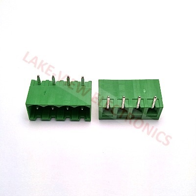 TERMINAL BLOCK HEADER 4POS 5.08P HORIZONTAL GREEN