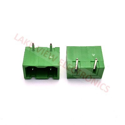 TERMINAL BLOCKS HEADER 2POS 7.62P HORZIZONTAL GREEN