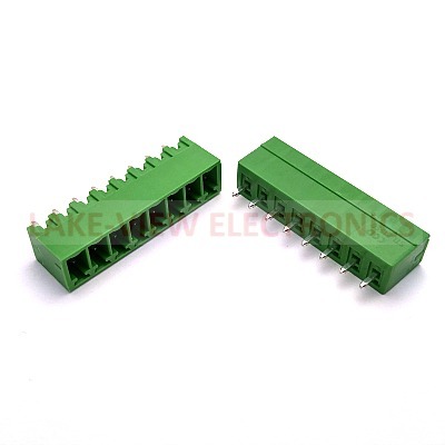 TERMINAL BLOCK HEADER 8POS 3.81P VERTICAL GREEN