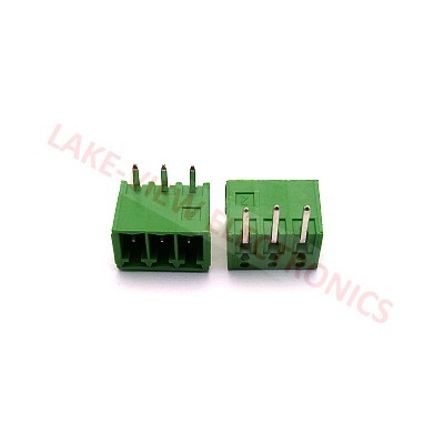 TERMINAL BLOCK HEADER 3POS 3.5P HORIZONTAL GREEN