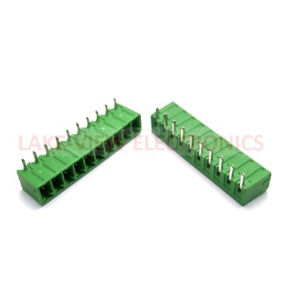 TERMINAL BLOCK HEADER 10POS 3.81P HORIZONTAL GREEN