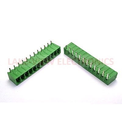 TERMINAL BLOCK HEADER 12POS 3.81P HORIZONTAL GREEN