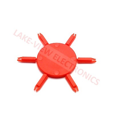 TERMINAL BLOCK CODING ELEMENT (6 INSERTS PER WHEEL) RED