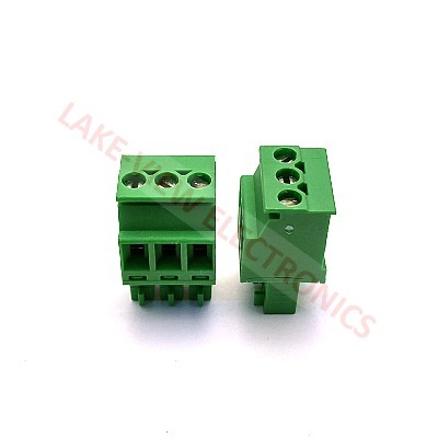 TERMINAL BLOCK 3POS 3.81P STRAIGHT PLUGGABLE GREEN