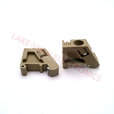 TERMINAL BLOCK END BRACKET ES15/BEIGE