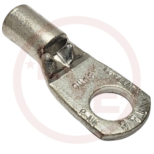 ABB D10711 TERMINAL RING 8/8AN AWG 1/4" STUD NON-INSULATED TIN PLATED