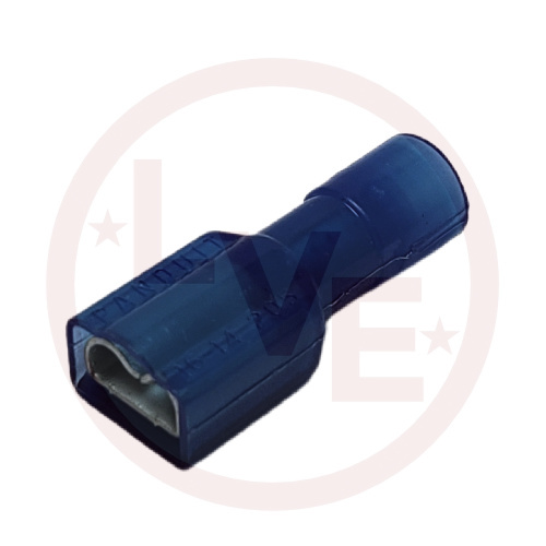 PANDUIT DNF14-205FIB-M TERMINAL QDC FEMALE 16-14 AWG .187 X .032 FULLY INSULATED BLUE